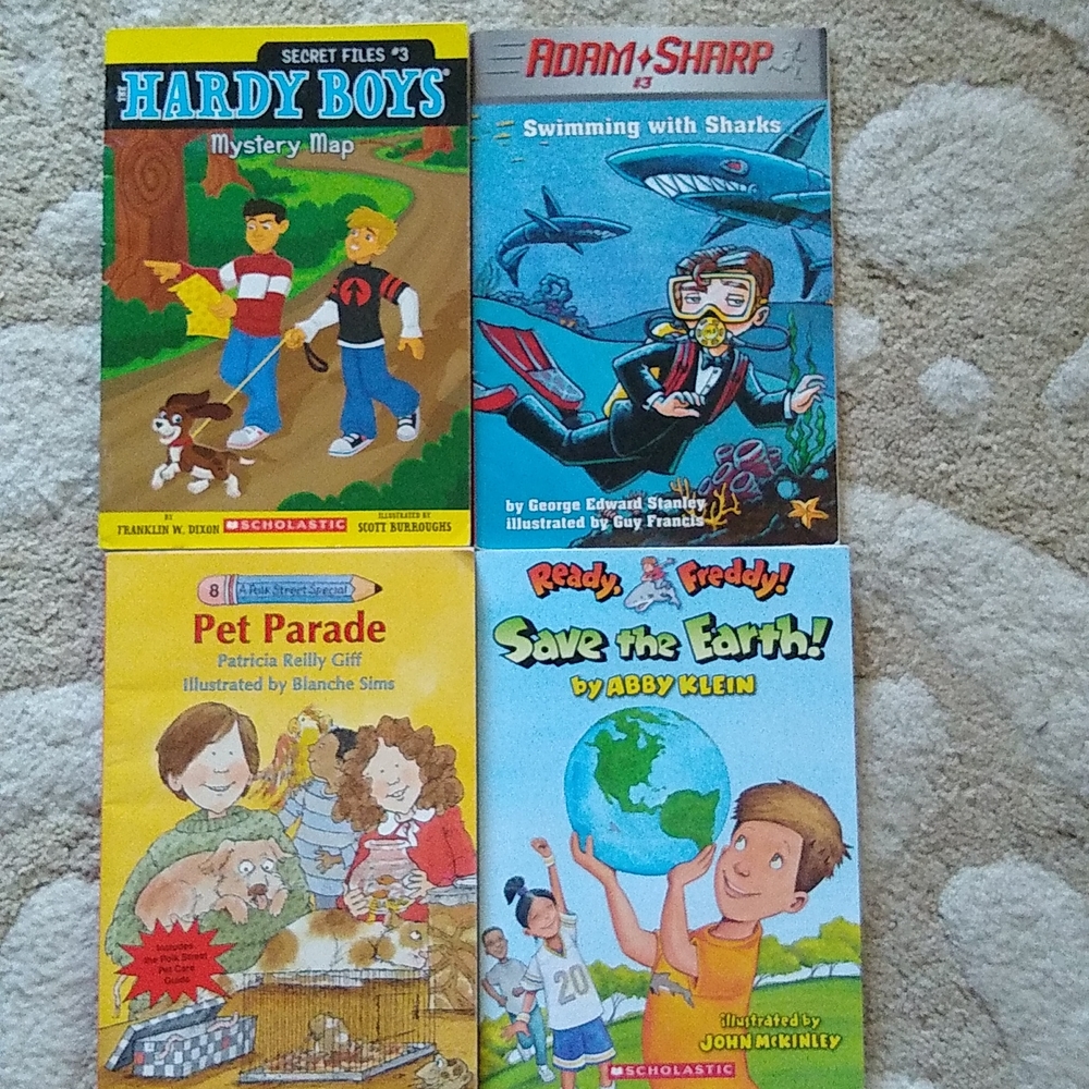 Four children's chapter books various titles